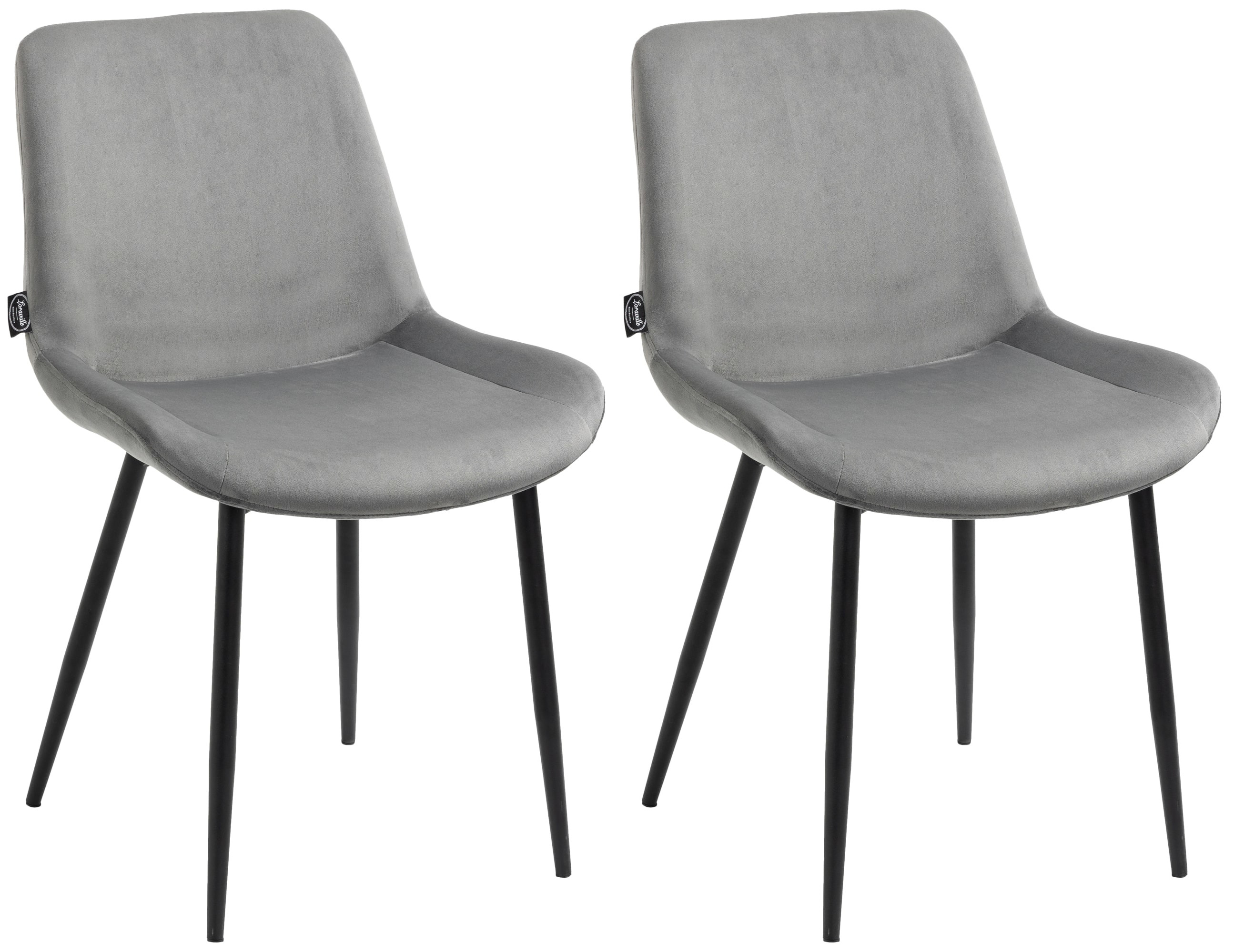 2er Set Esszimmerstühle Victoria Samt