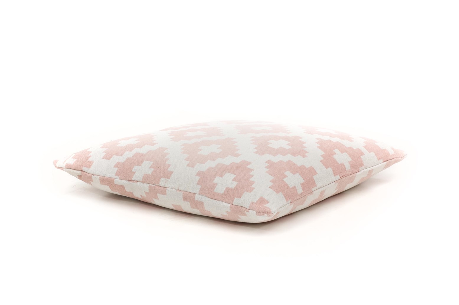 Pouf Unwind Pouf & Cushion Set 260 Weiß / Pastellrosa 80cm x 80cm