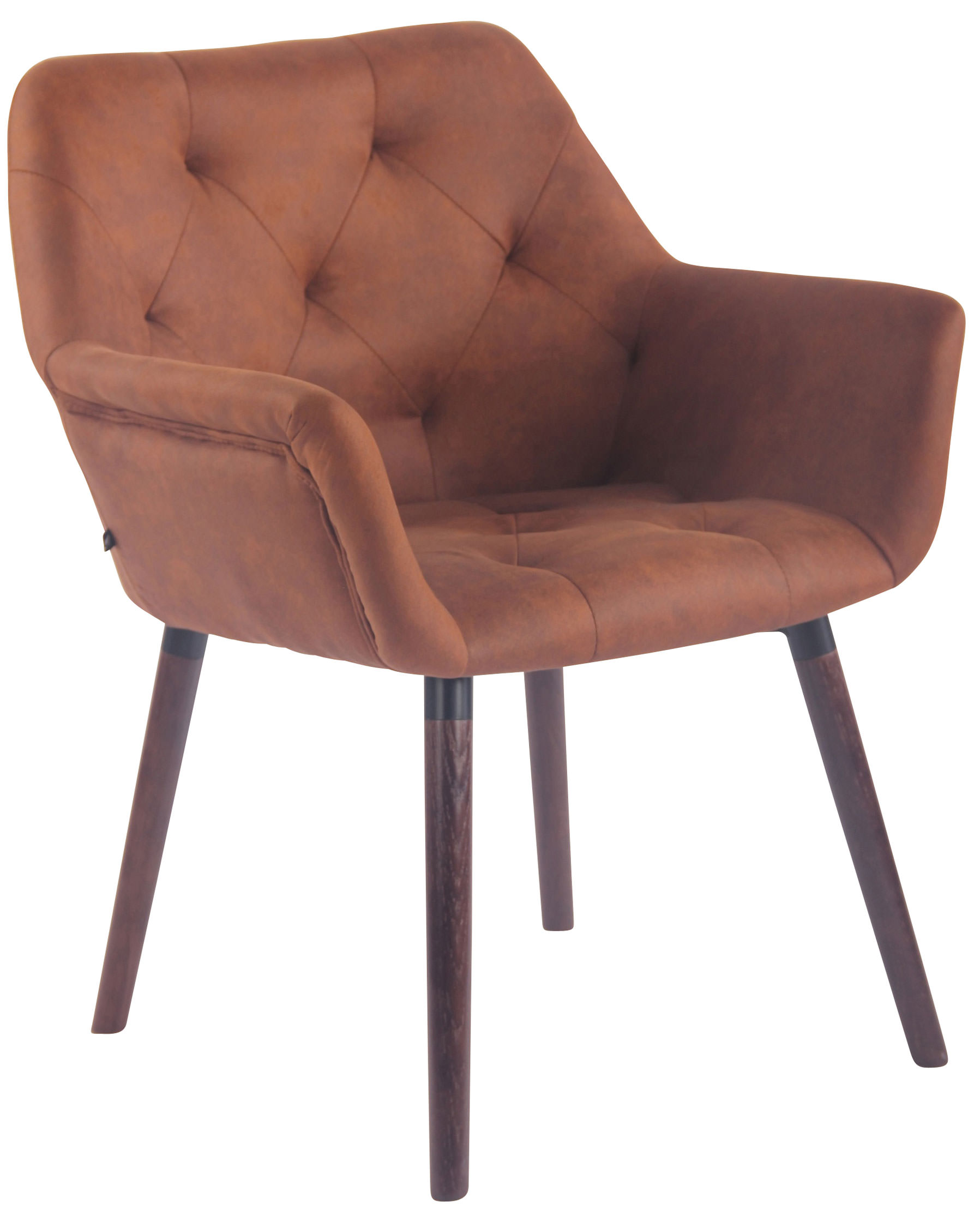 Esszimmerstuhl Cassidy Vintage Kunstleder walnuss