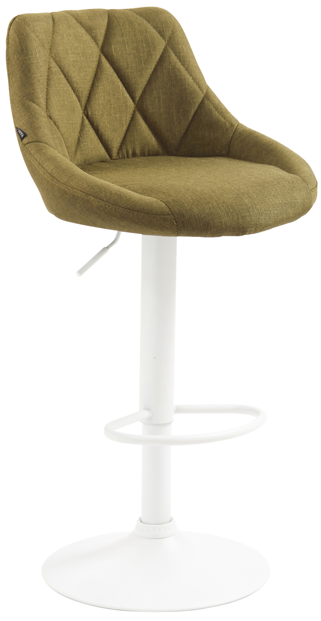 Barhocker Lazio Stoff weiß