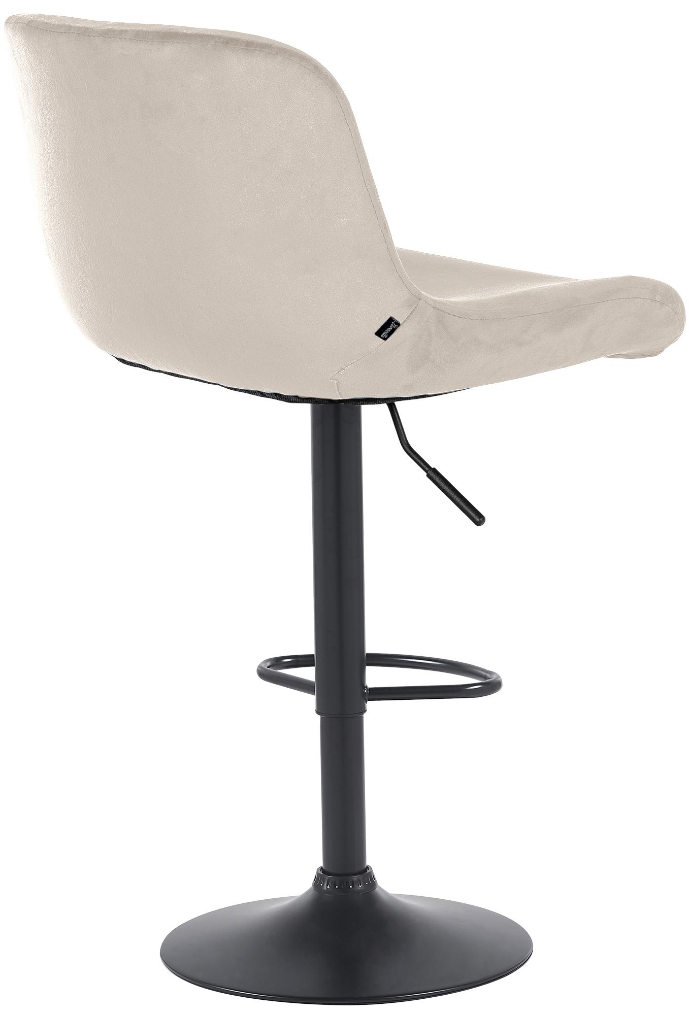 2er Set Barhocker Solon Schwarz Samt