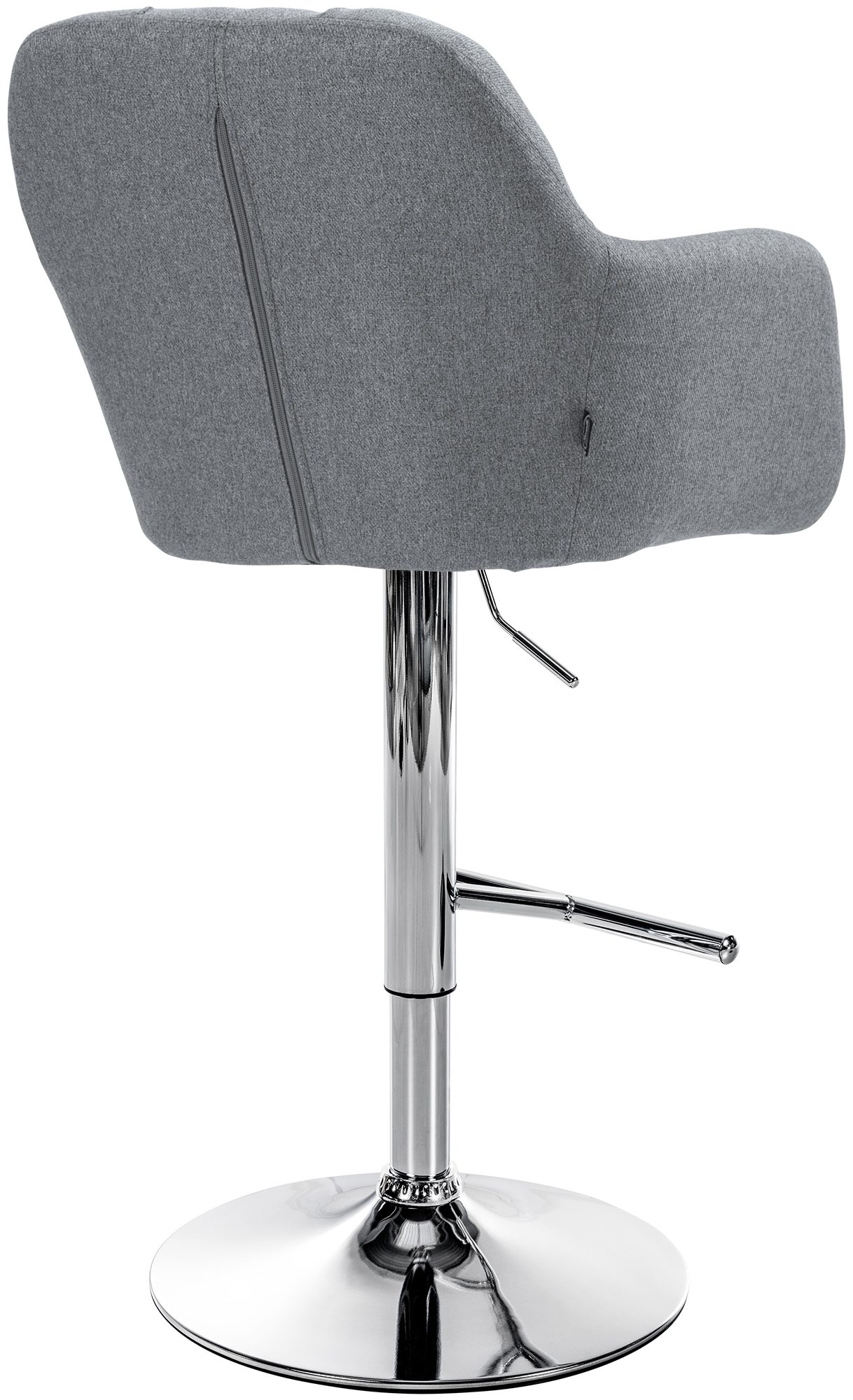 Barhocker Natoma Stoff chrom