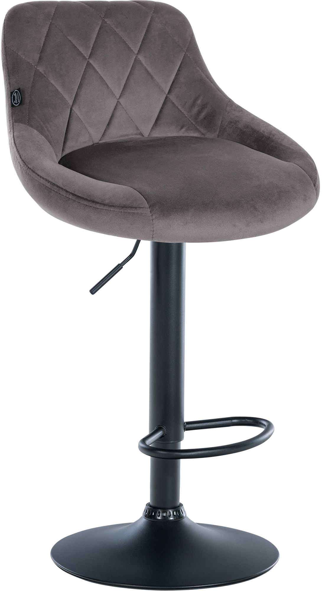 Barhocker Lazio Samt schwarz