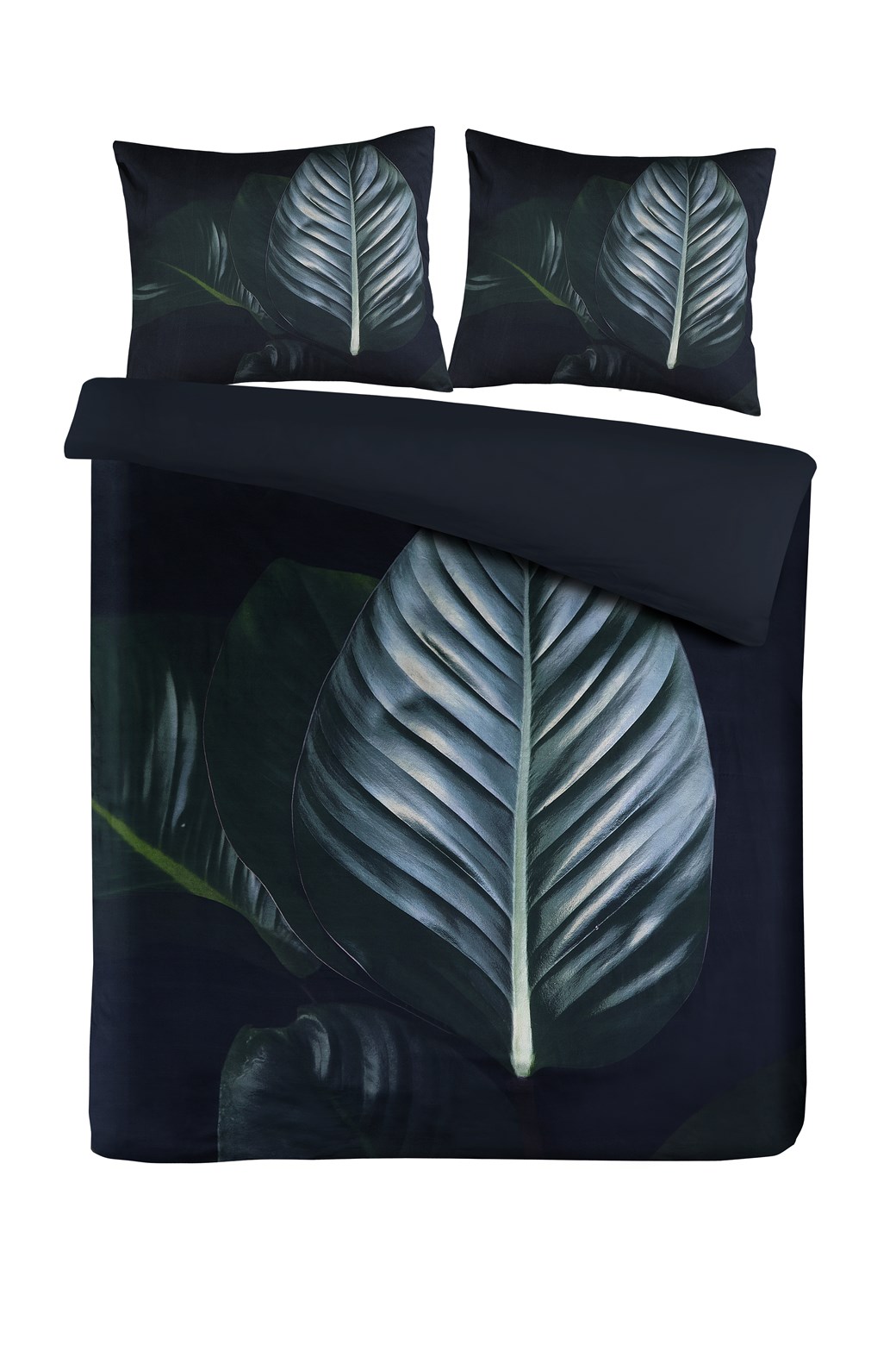 Bettwäsche Bettwäsche Tropical 125-DE Schwarz / Grün 135cm x 200cm / 80cm x 80cm