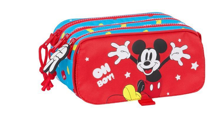 SAFTA Mickey Mouse Mickey Mouse - Mäppchen mit 3 Fächern - 21 cm