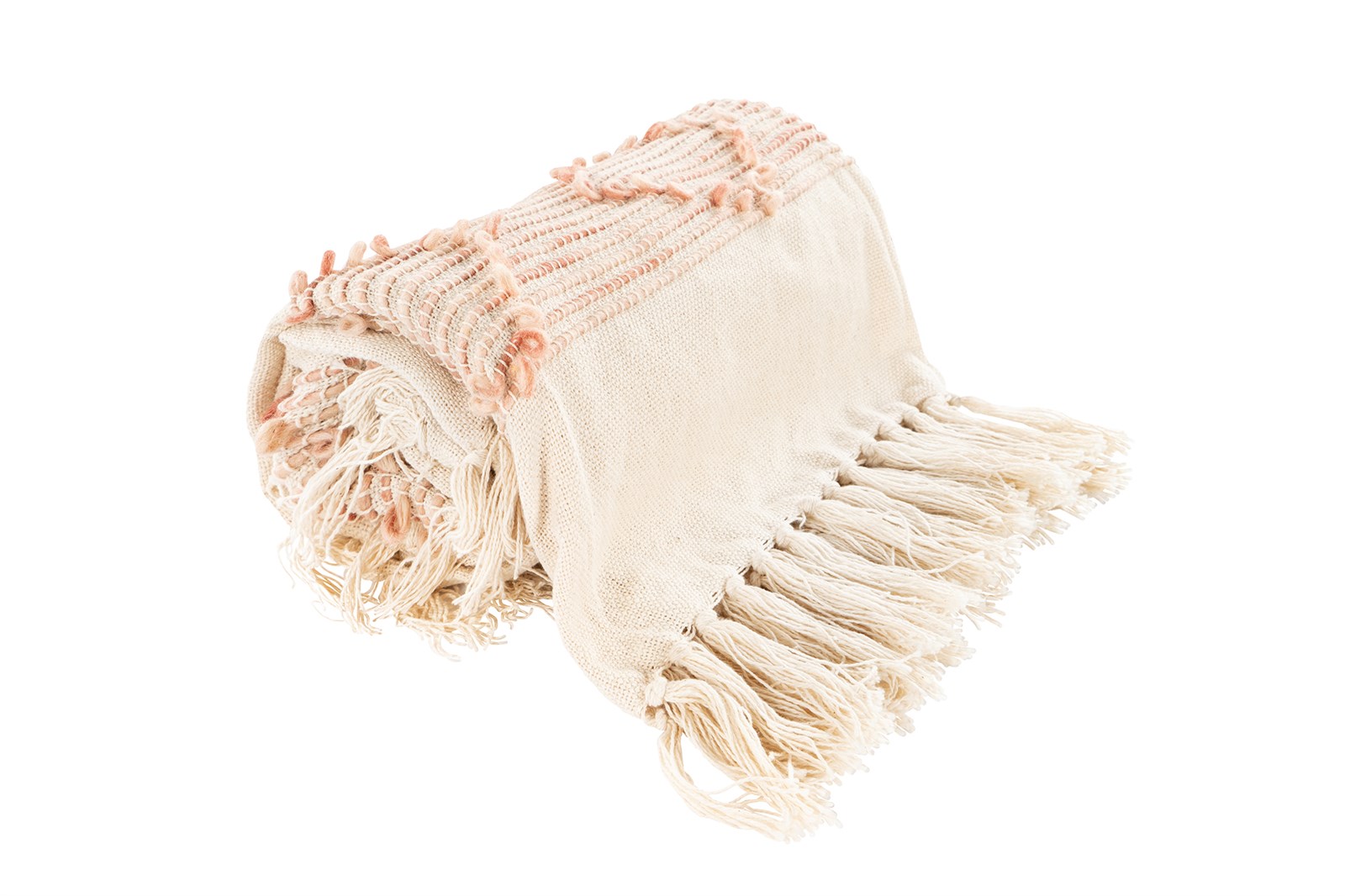 Deko-Decke Decke Bohist 225 Rosa / Creme