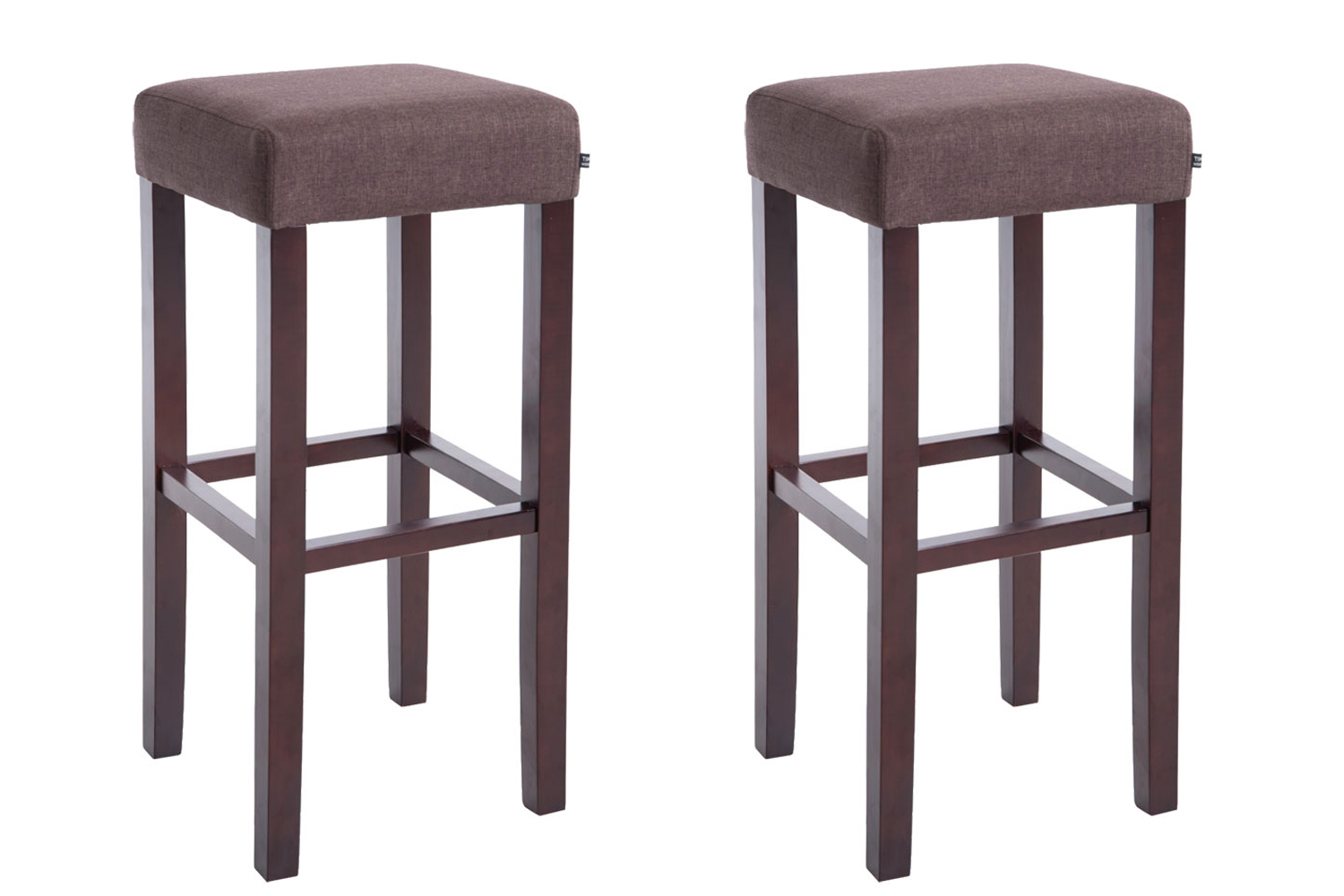 2er Set Barhocker Judy Stoff cappuccino