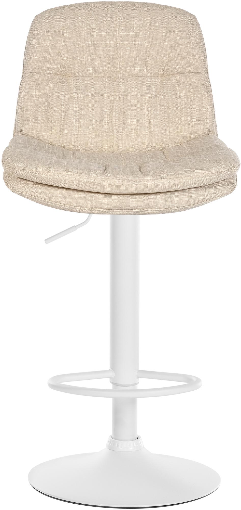 Barhocker Laurel Stoff weiß