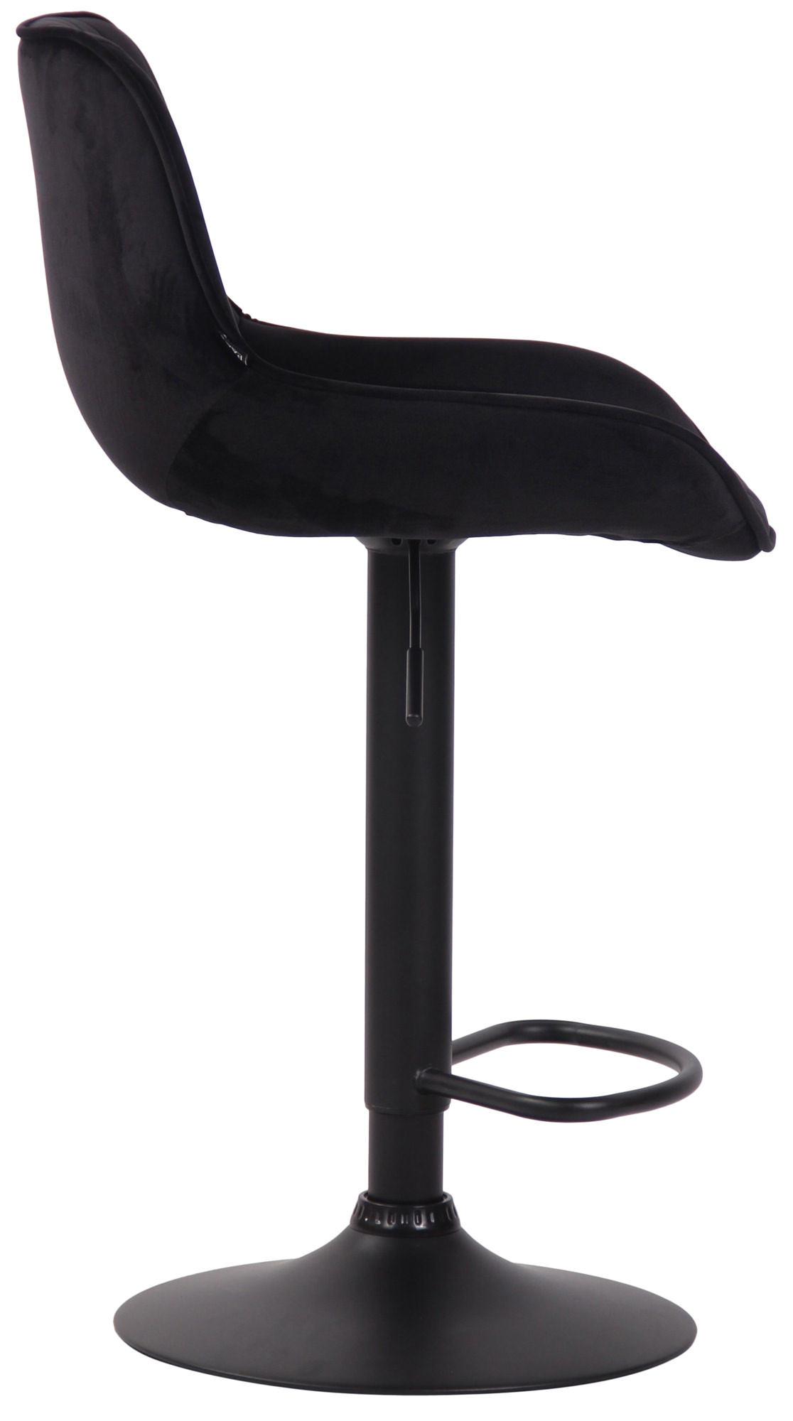 Barhocker Lentini Samt schwarz