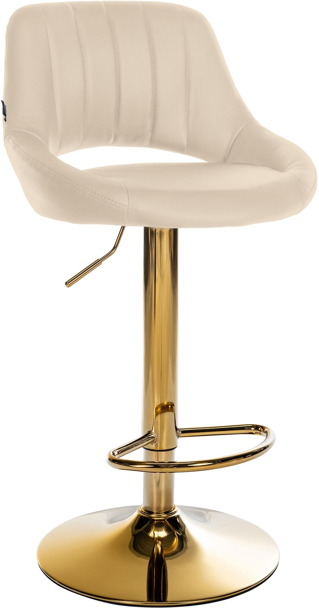 Barhocker Milet Kunstleder gold