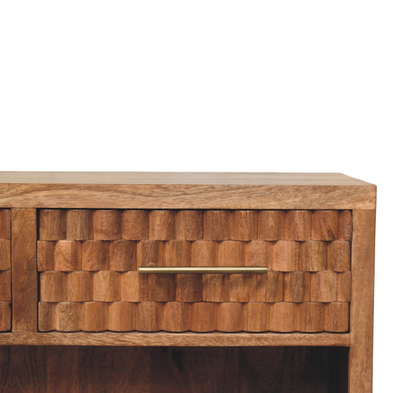 Arno Schuhregal in Golden Teak
