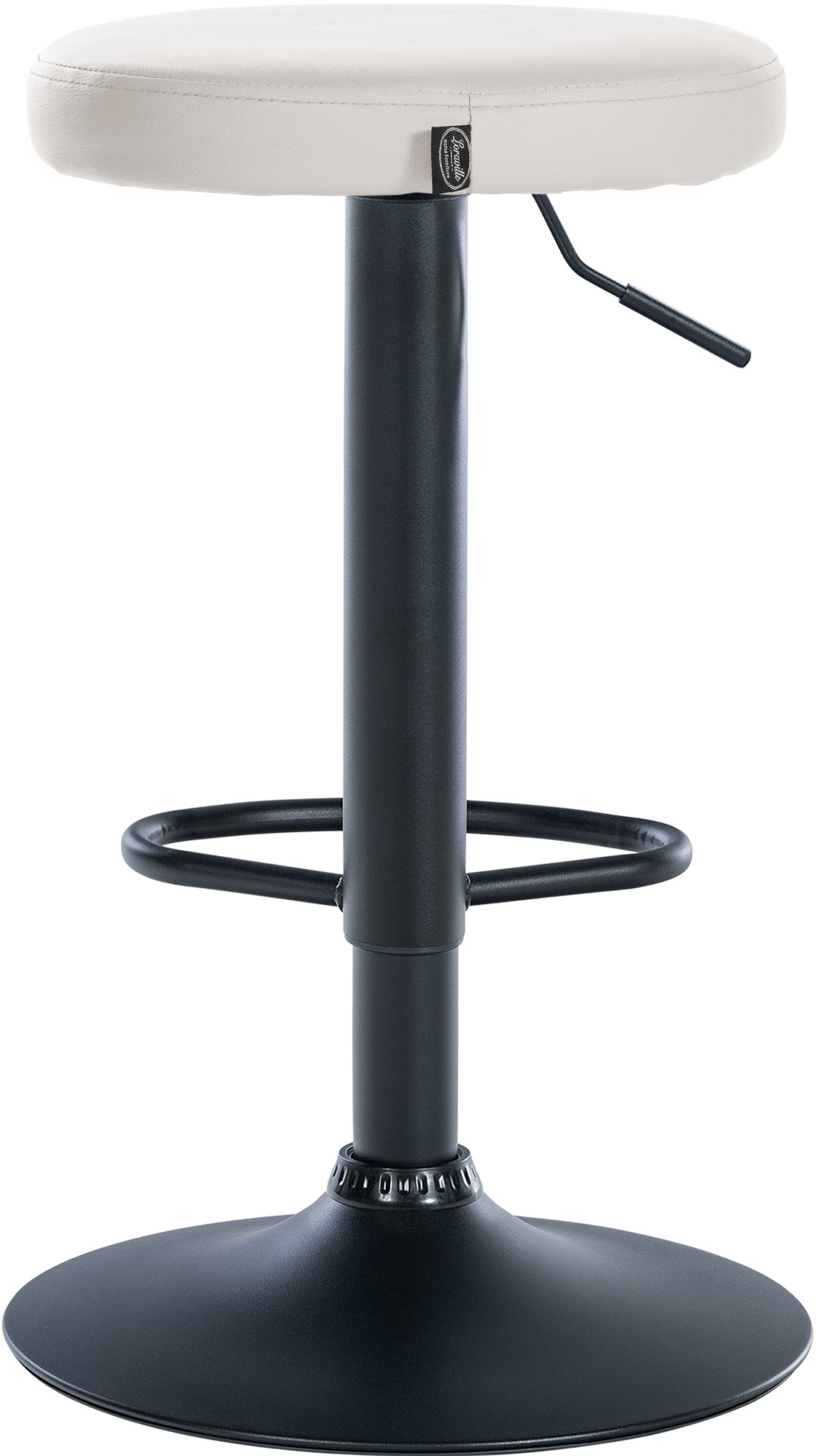 2er Set Barhocker Ponte Kunstleder schwarz