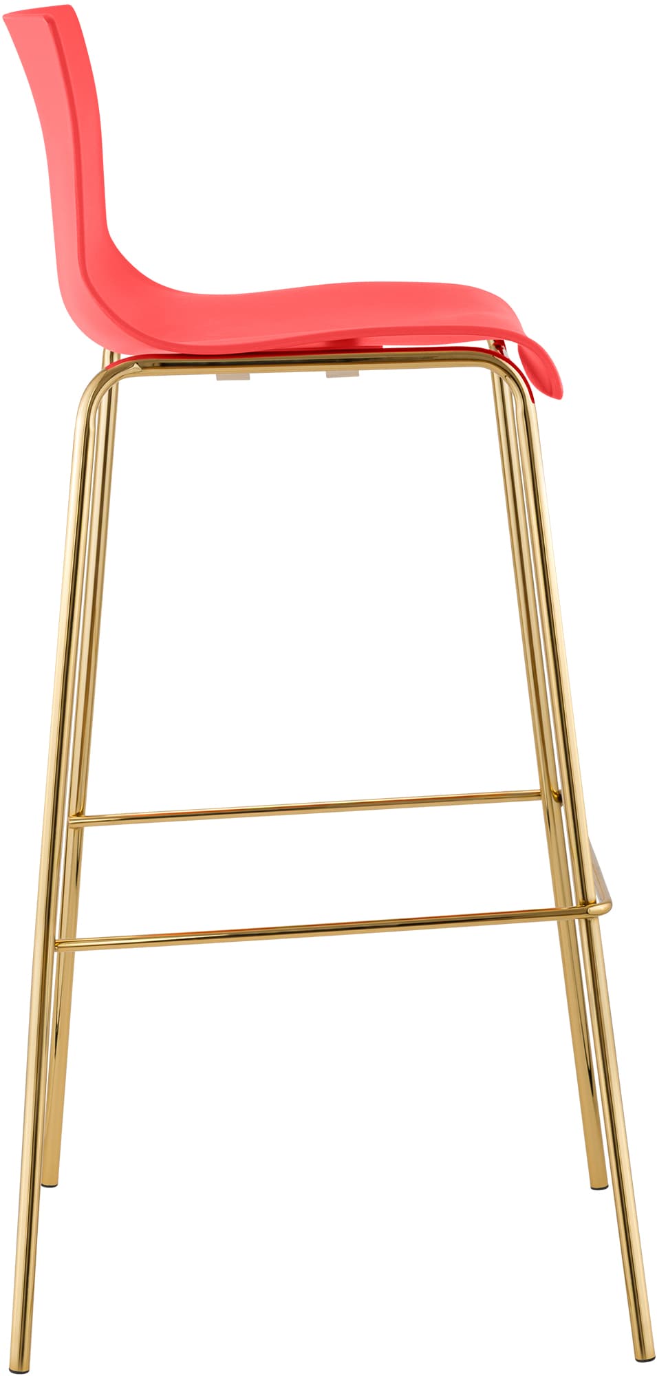 Barhocker Hoover Kunststoff 4-Fuß Gold