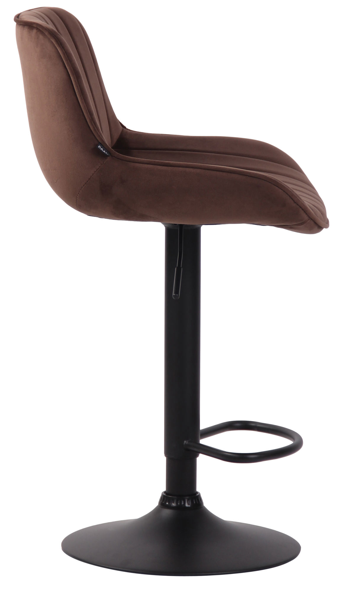 Barhocker Lentini Samt schwarz