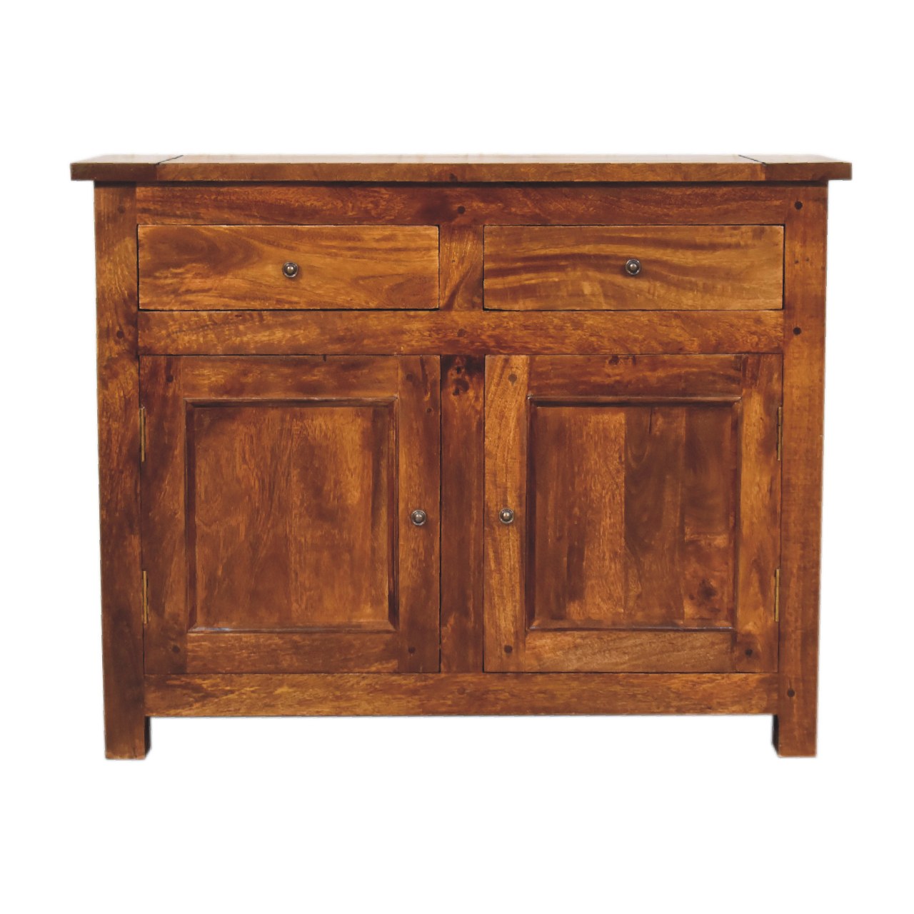 Sideboard aus Kastanienholz mit 2 Schubladen