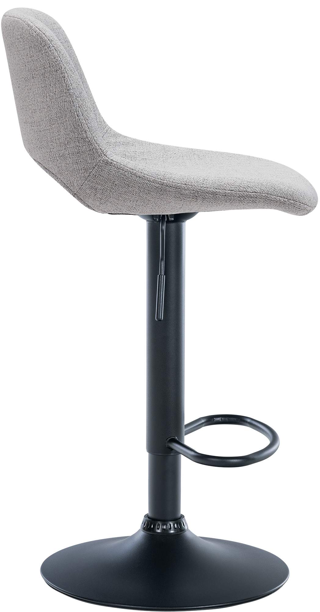 Barhocker Camden Stoff schwarz