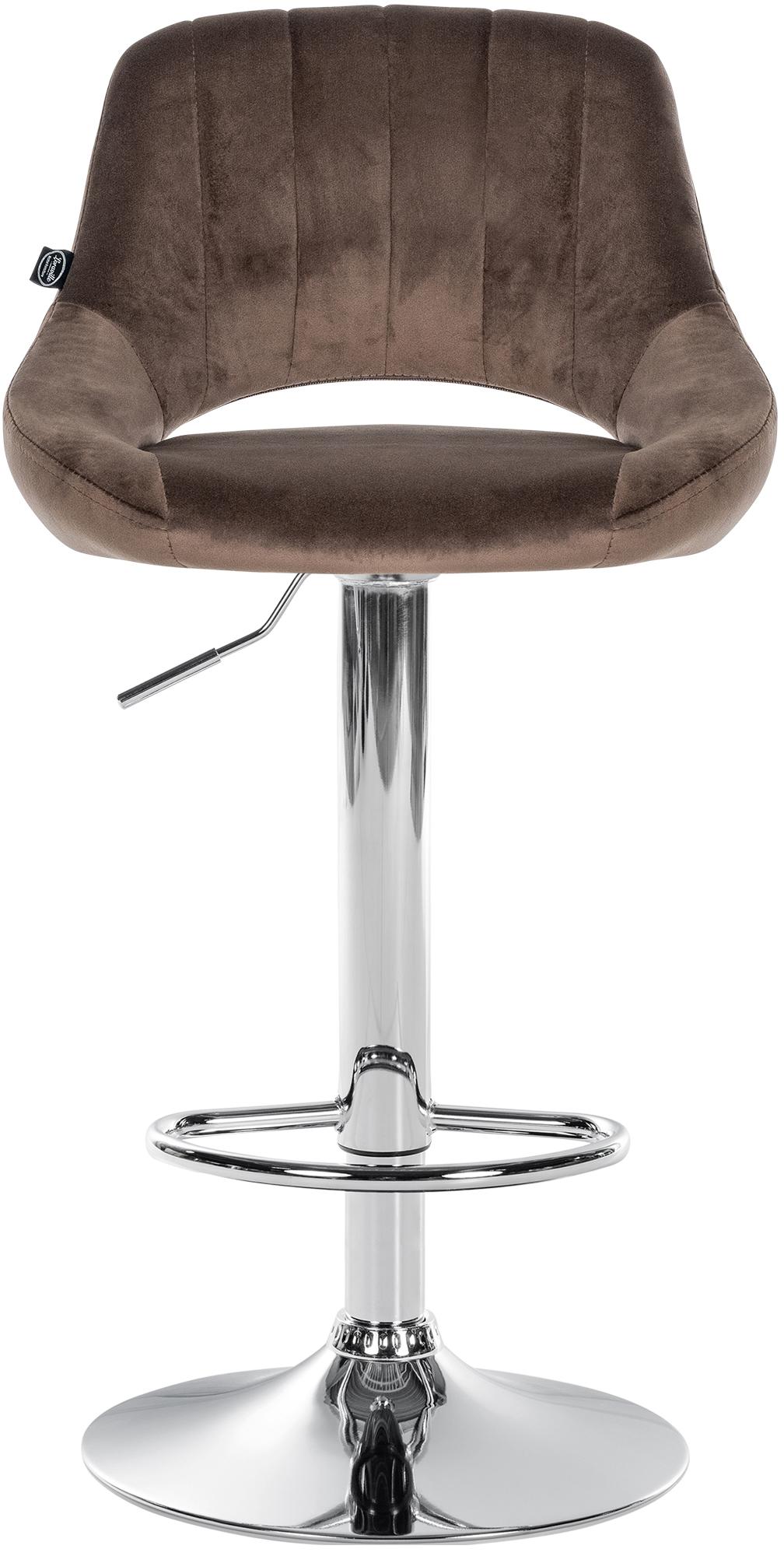 Barhocker Milet Samt chrom