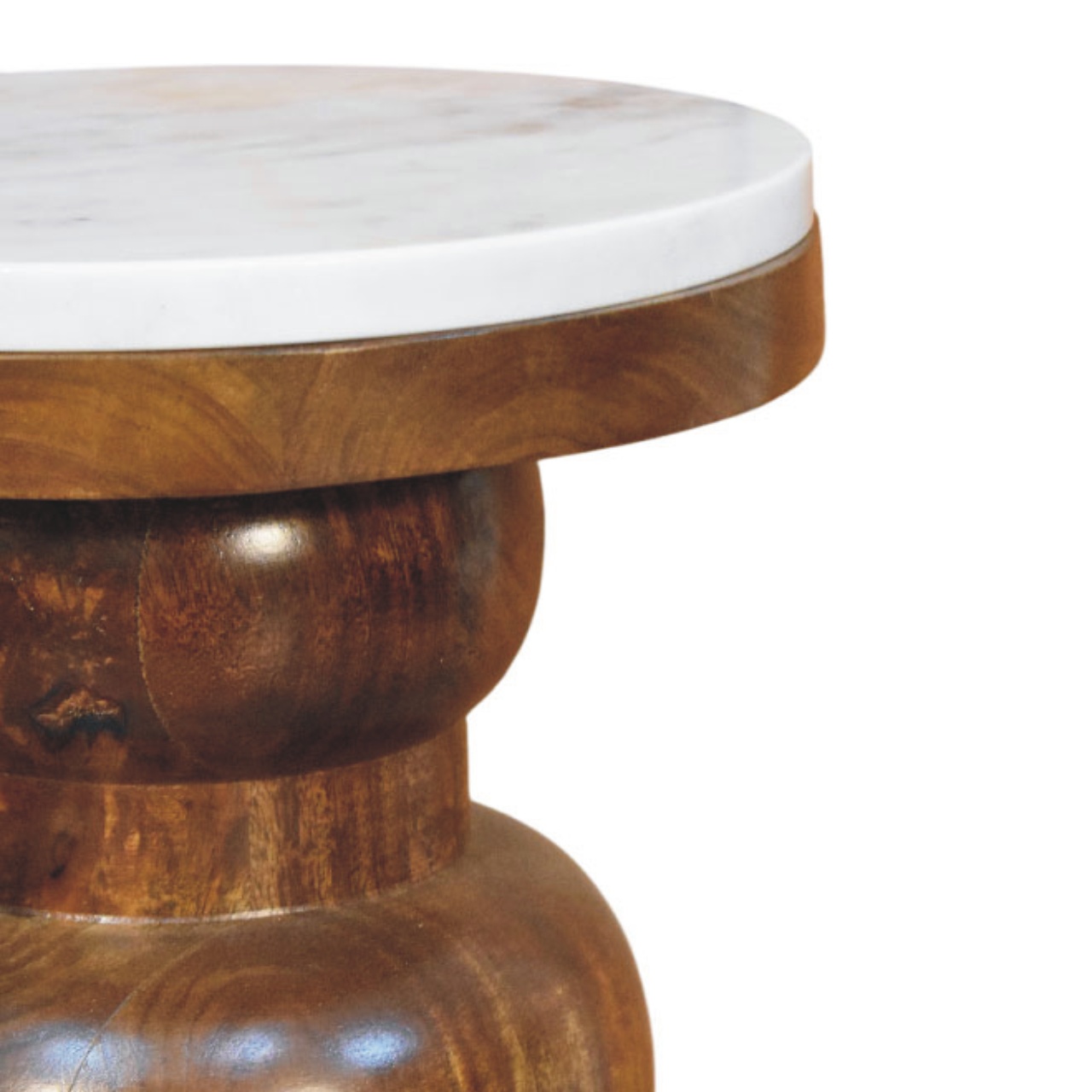 Beistelltisch „Bulla“ mit Marmorplatte