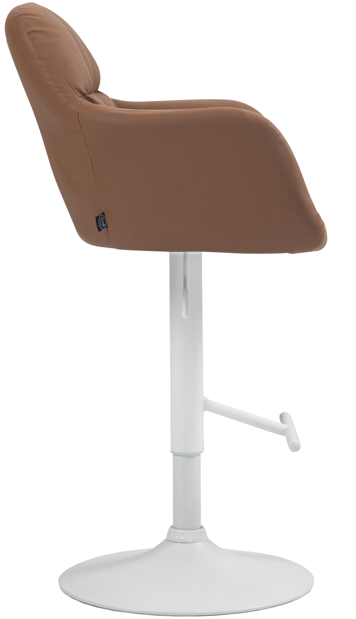 Barhocker Natoma Kunstleder weiß