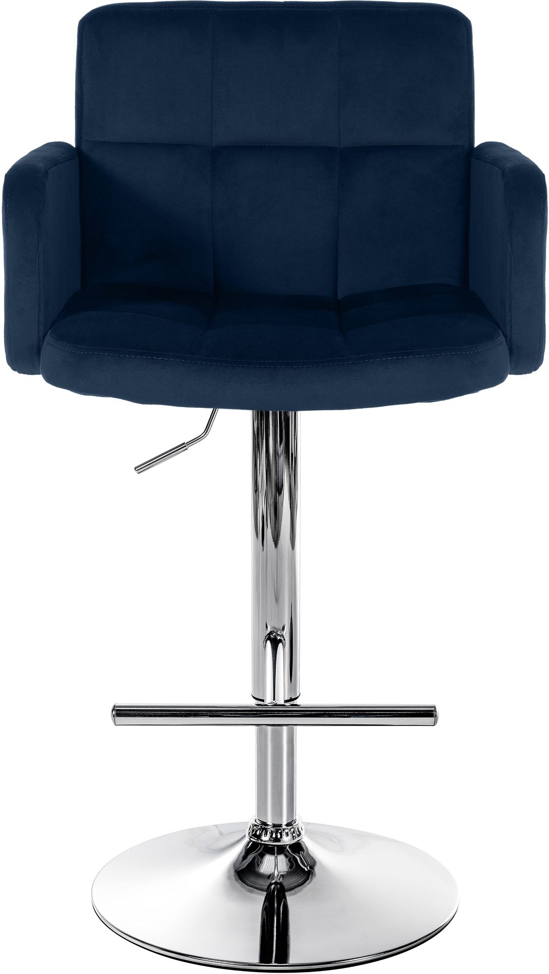 Barhocker Los Angeles Samt chrom