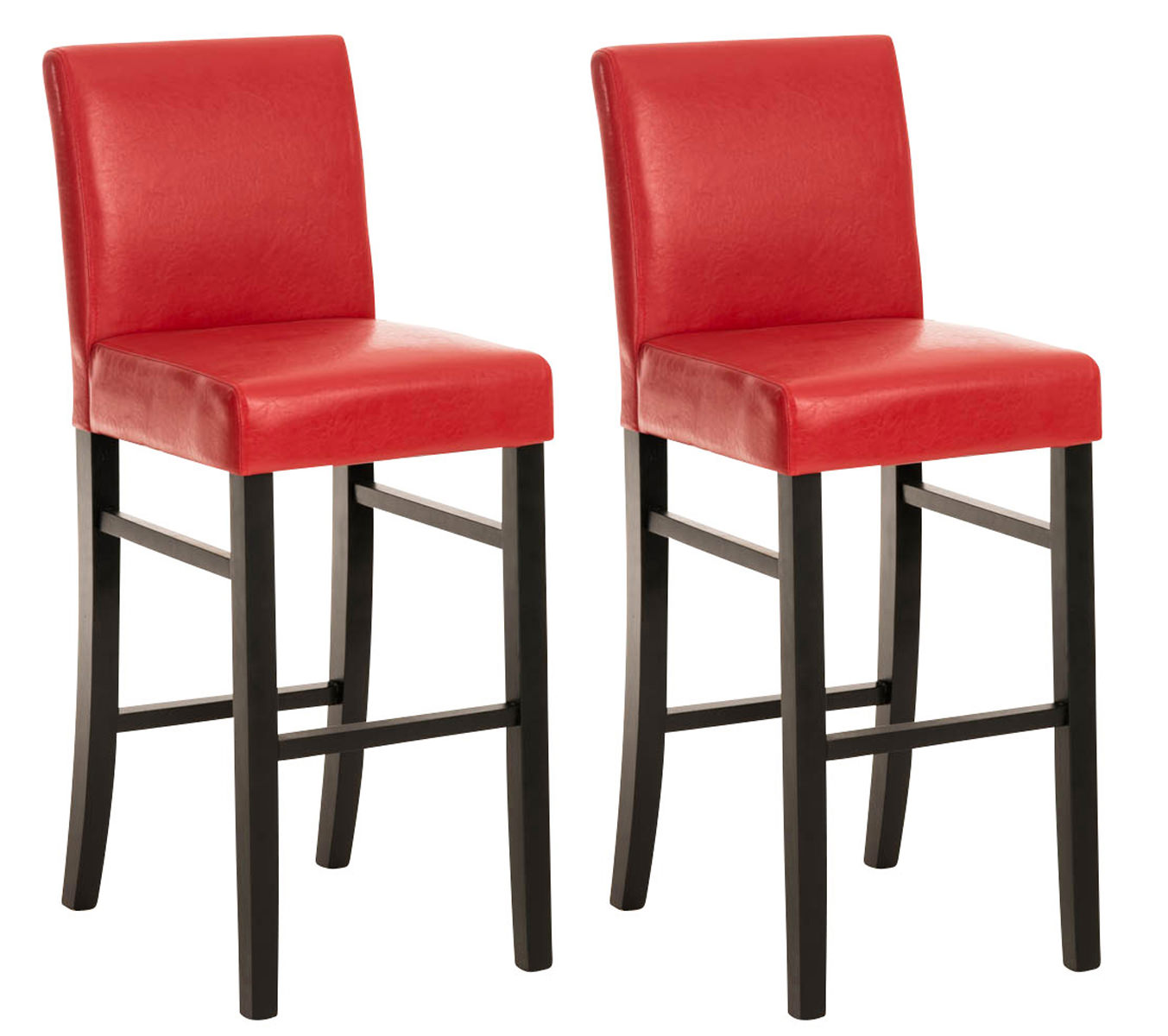 2er Set Barhocker Alvin Kunstleder schwarz
