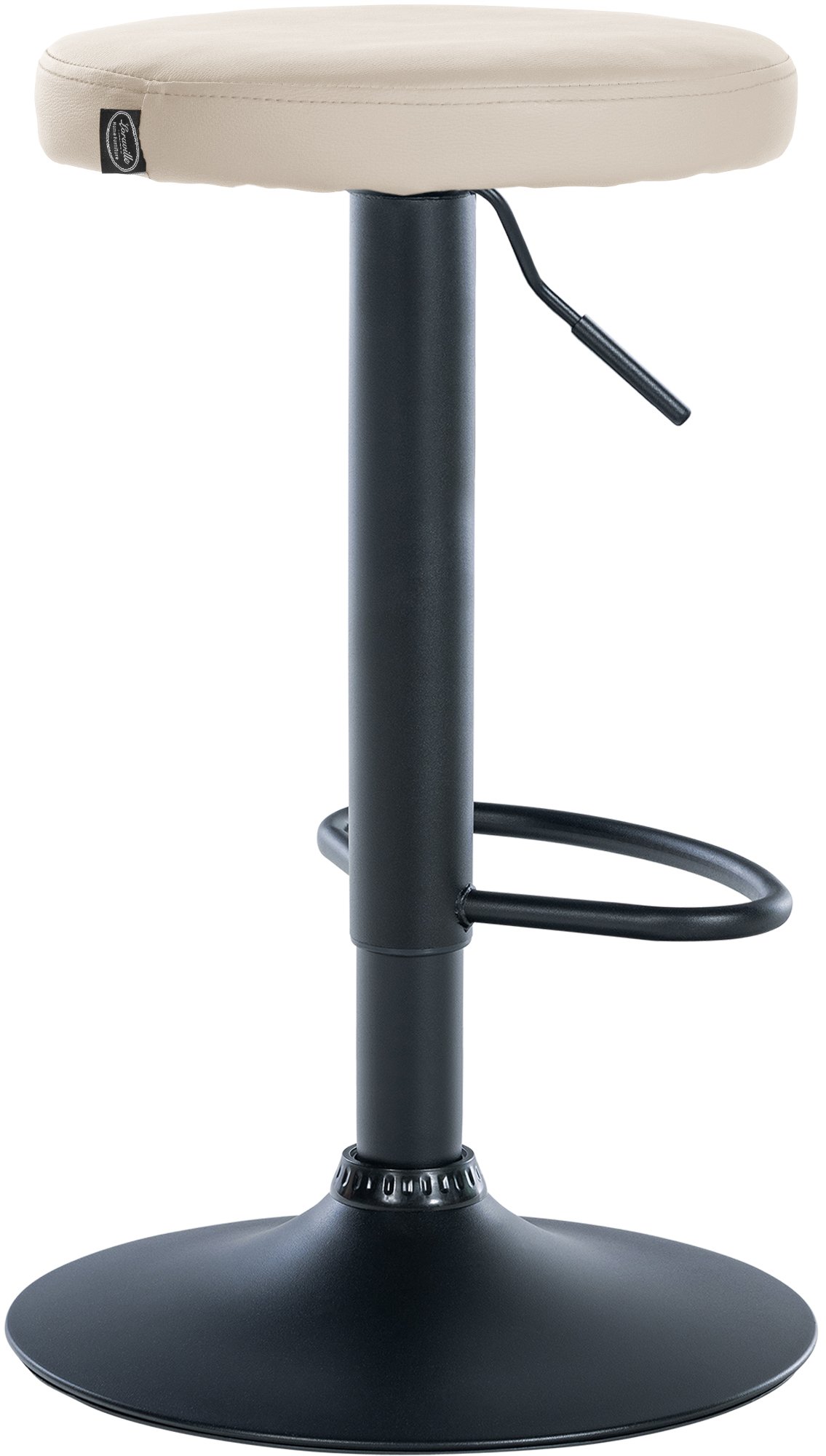 2er Set Barhocker Ponte Kunstleder schwarz