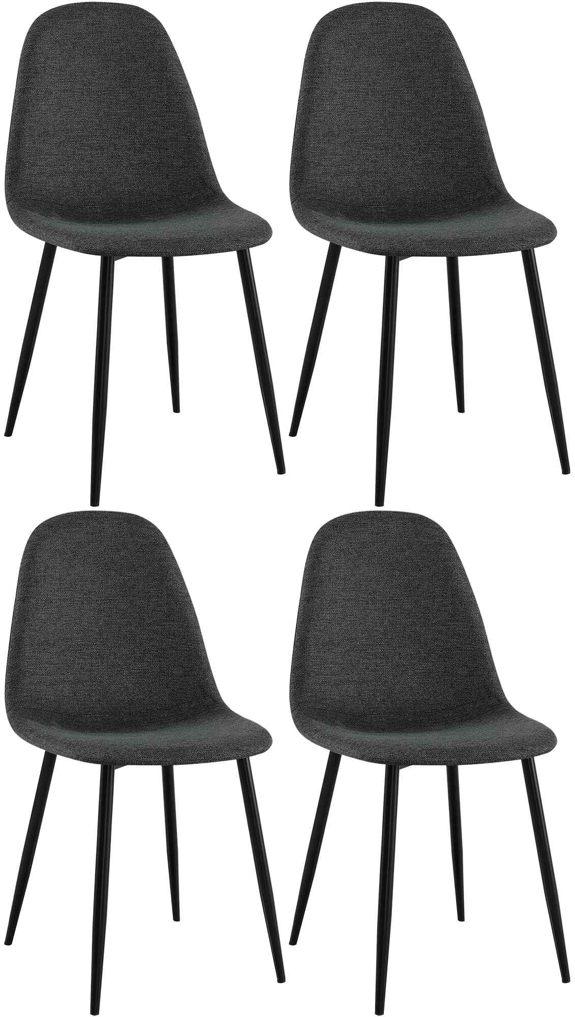 4er Set Esszimmerstühle Napier Stoff