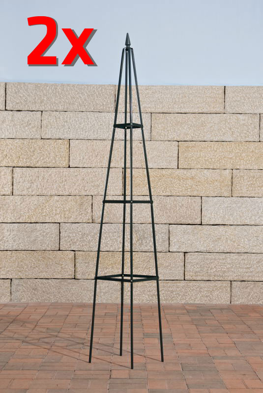 2er Set Rosensäule Pyramide