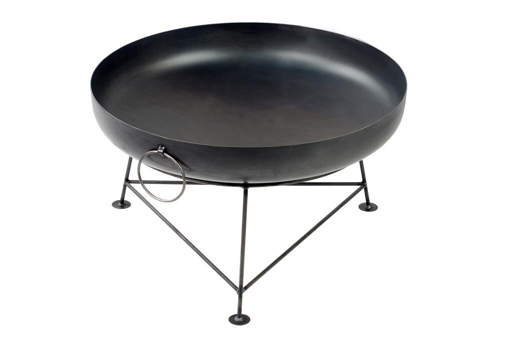 127-3 schwarz Rohstahl Ø 80 cm Feuerstelle