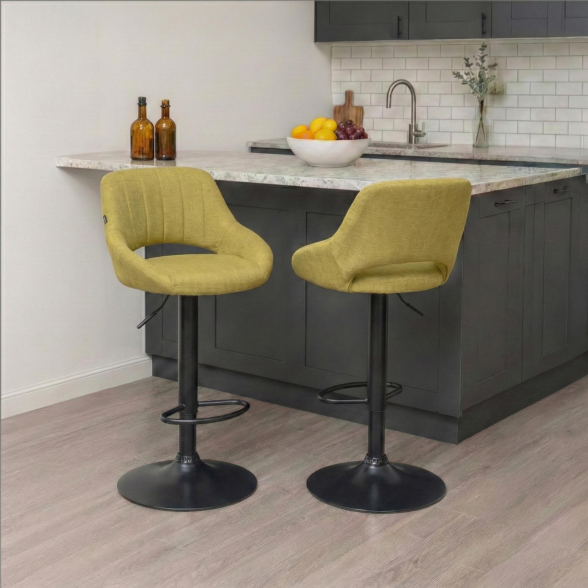 Barhocker Milet Stoff schwarz
