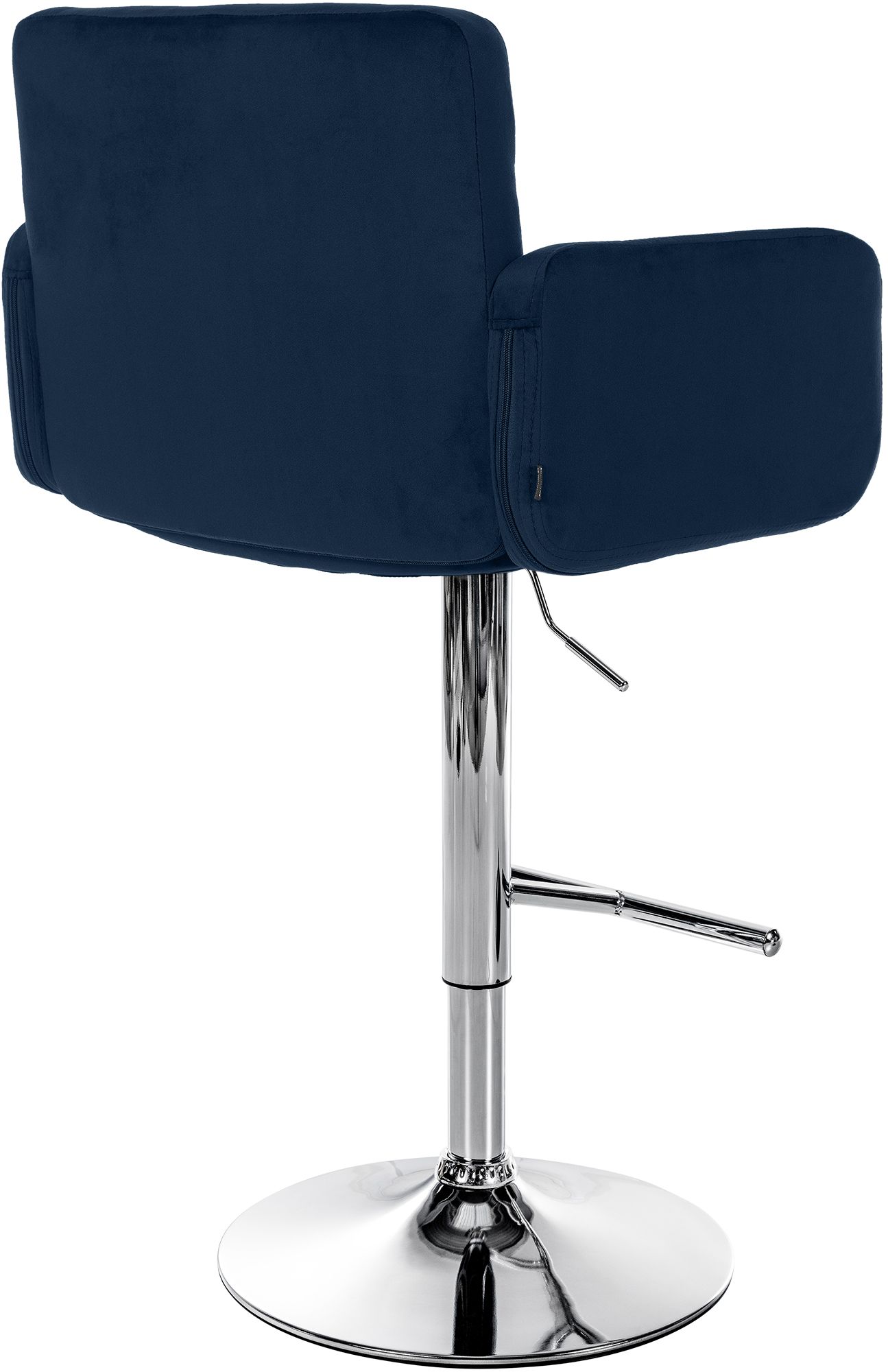 Barhocker Los Angeles Samt chrom