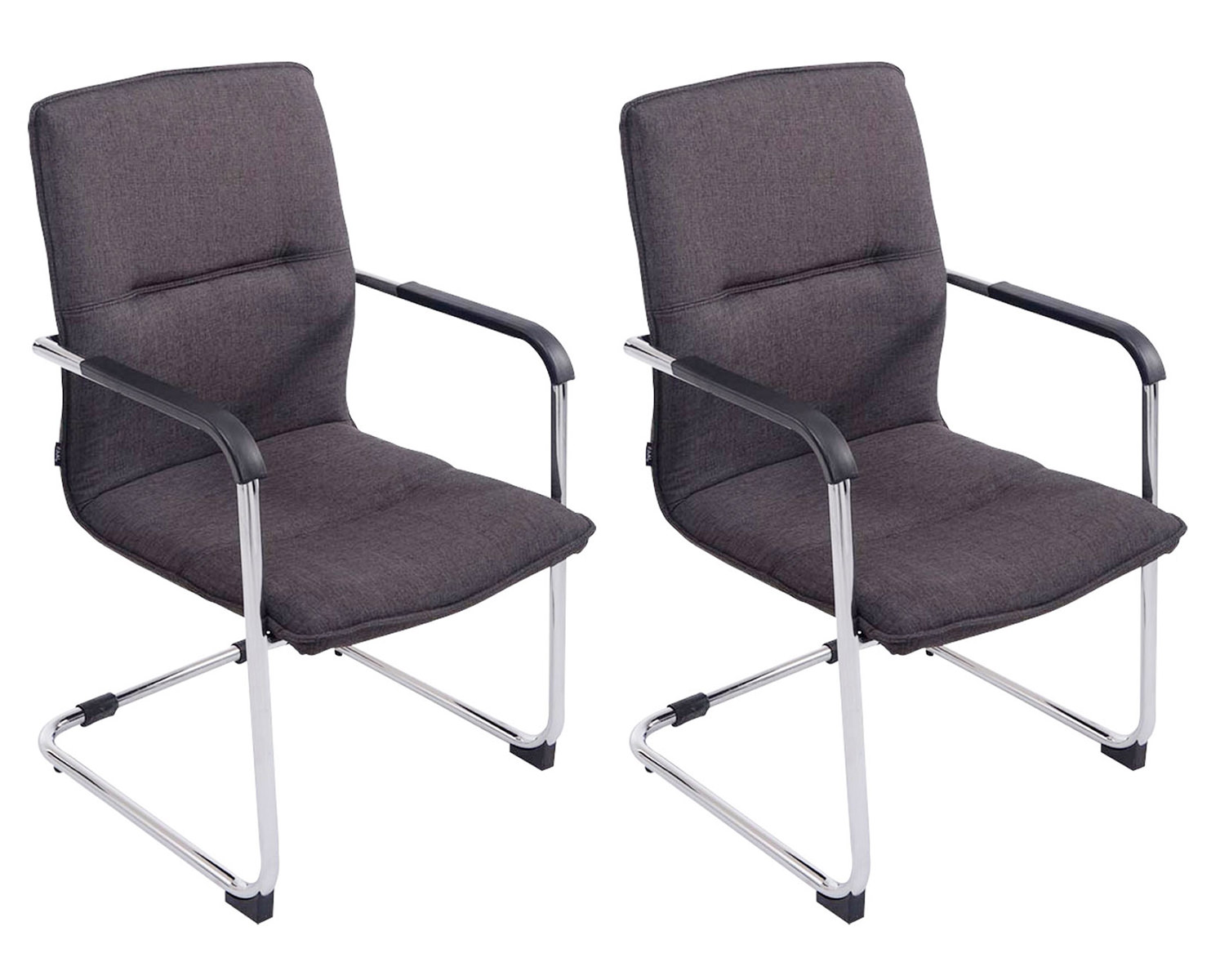 2er Set Besucherstuhl Seattle Stoff