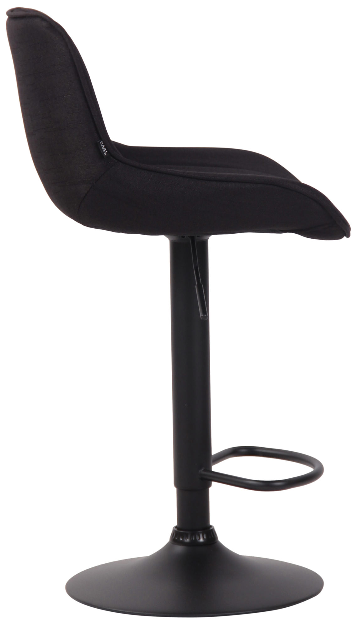 Barhocker Lentini Stoff schwarz
