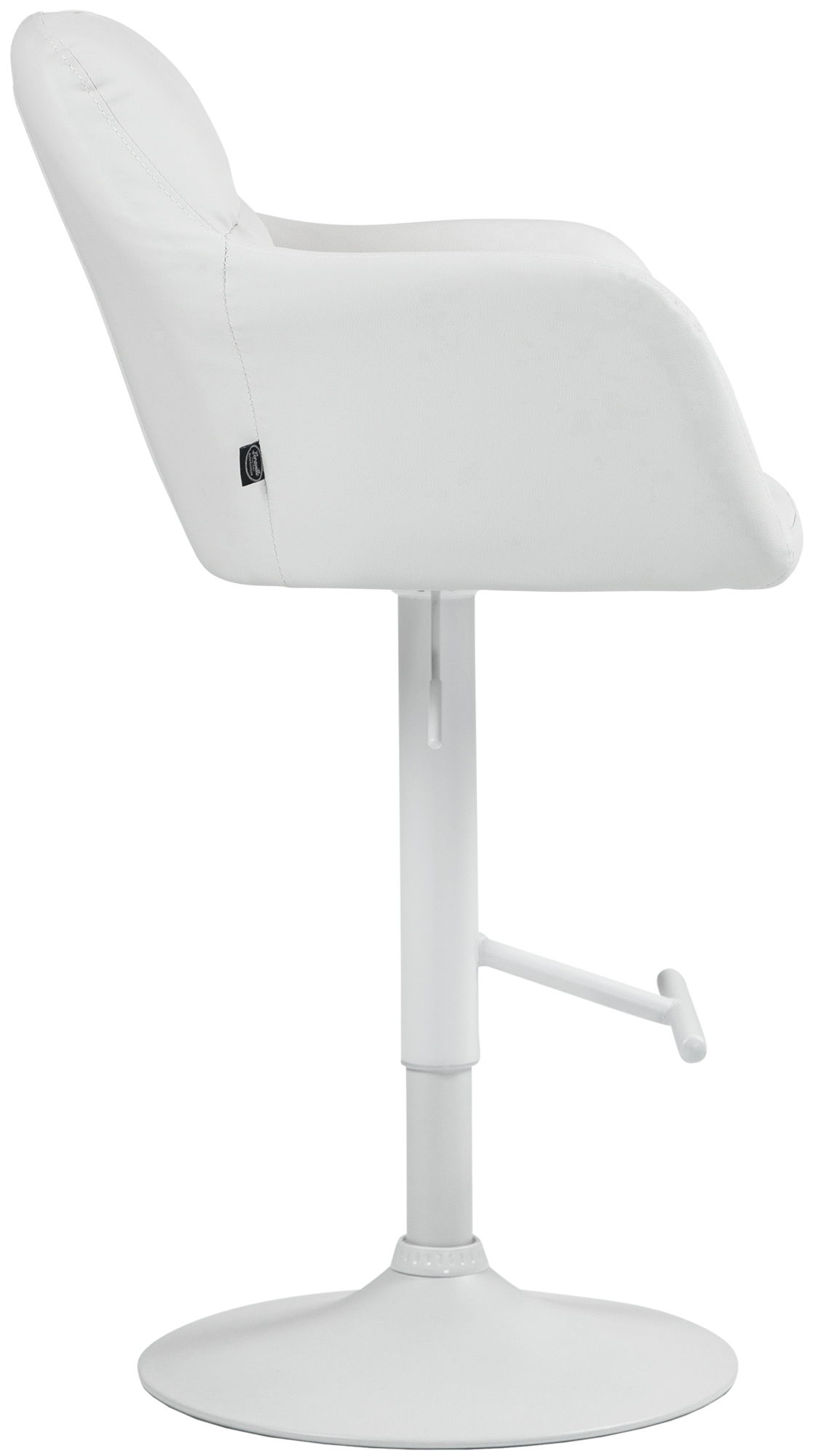 Barhocker Natoma Kunstleder weiß
