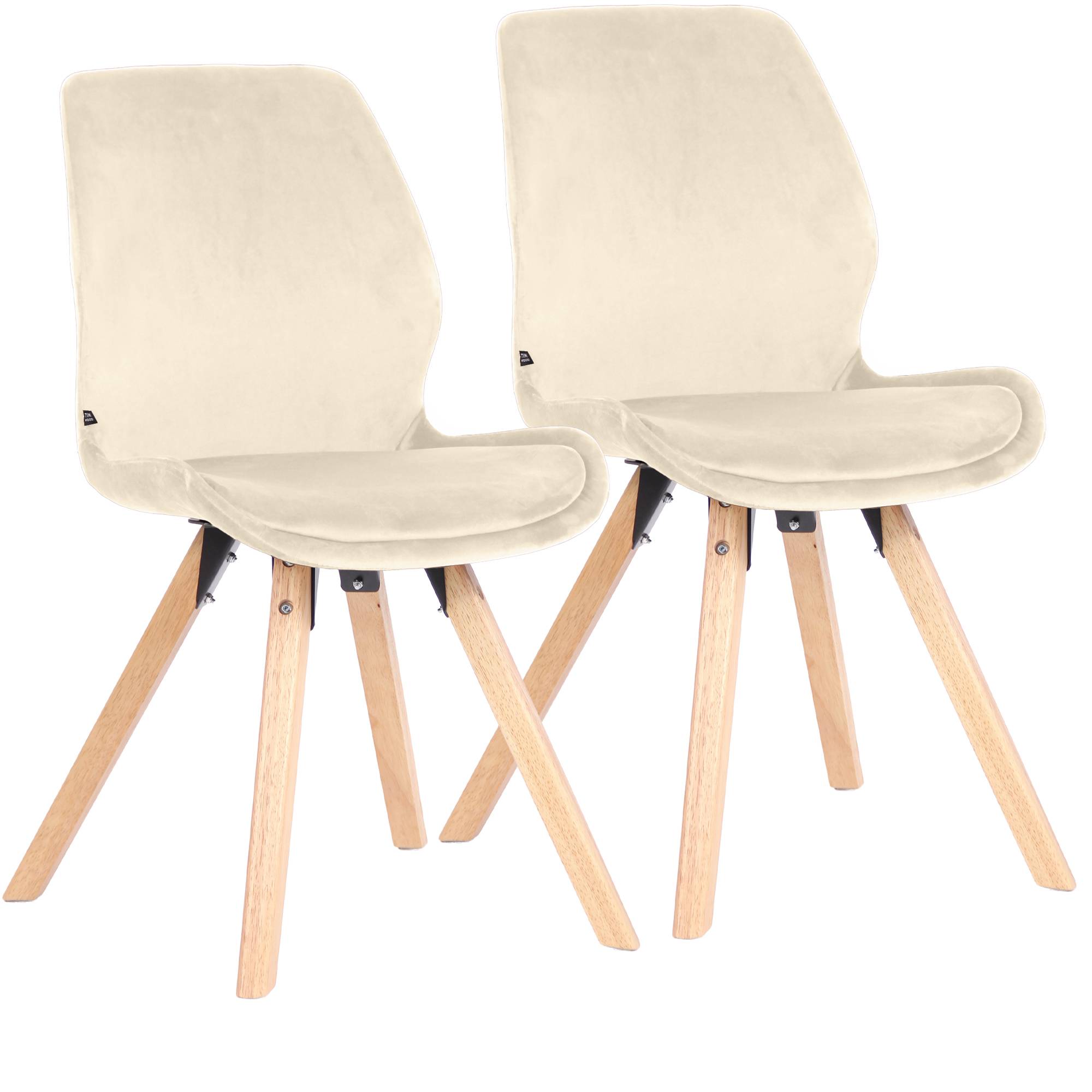 2er Set Stuhl Luna Samt