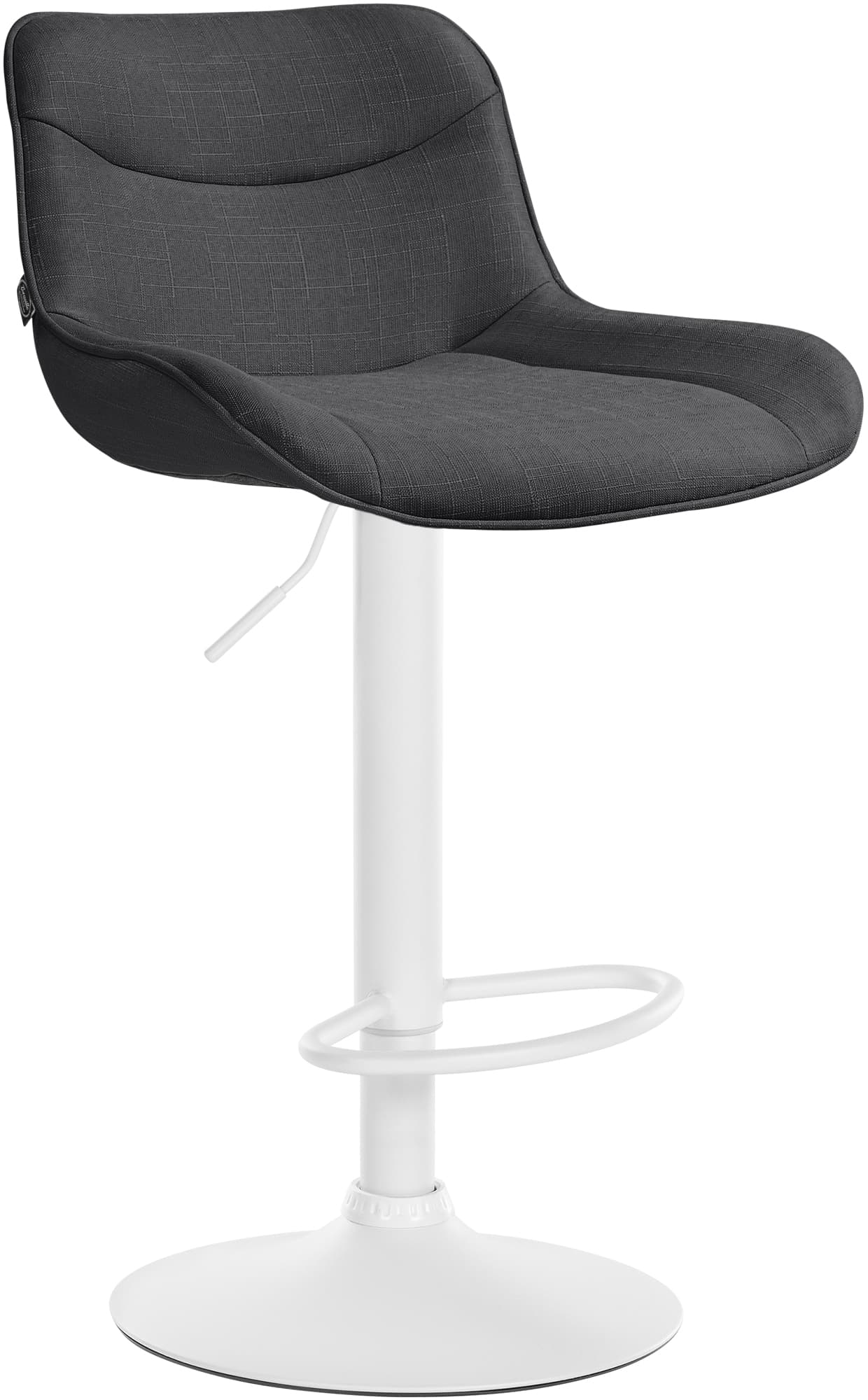 Barhocker Vonore Stoff weiß