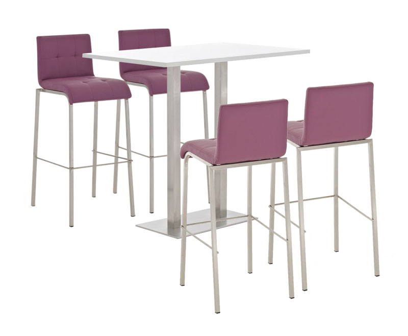 Bar Set Velosa, weiss glanz