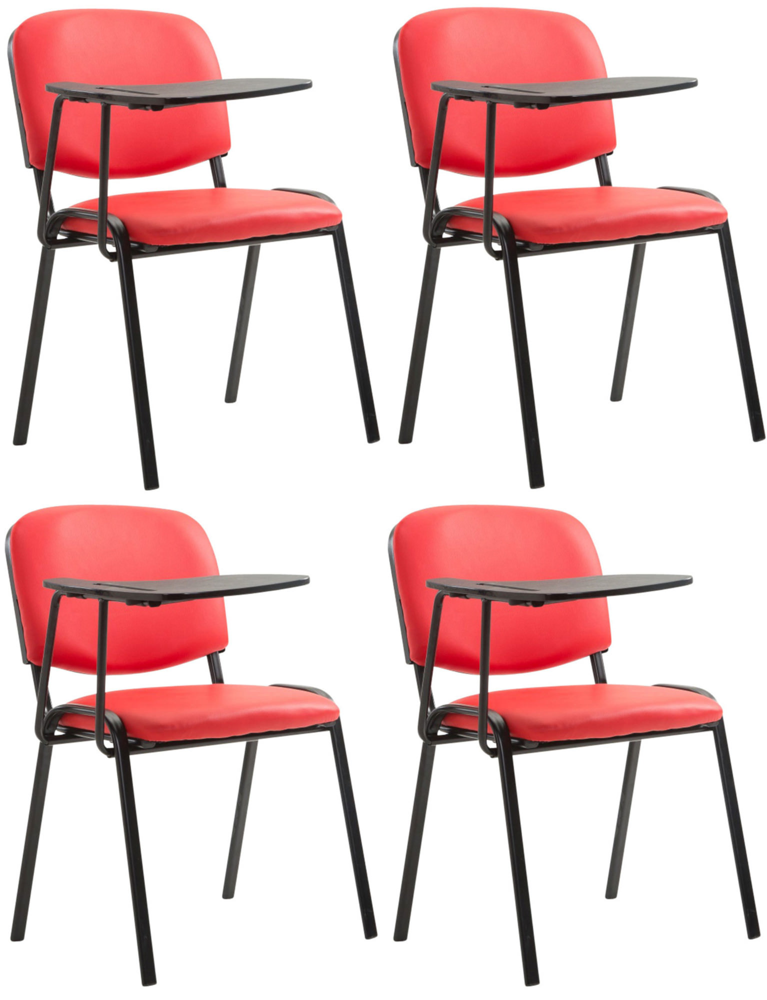 4er Set Stühle Ken mit Klapptisch Kunstleder