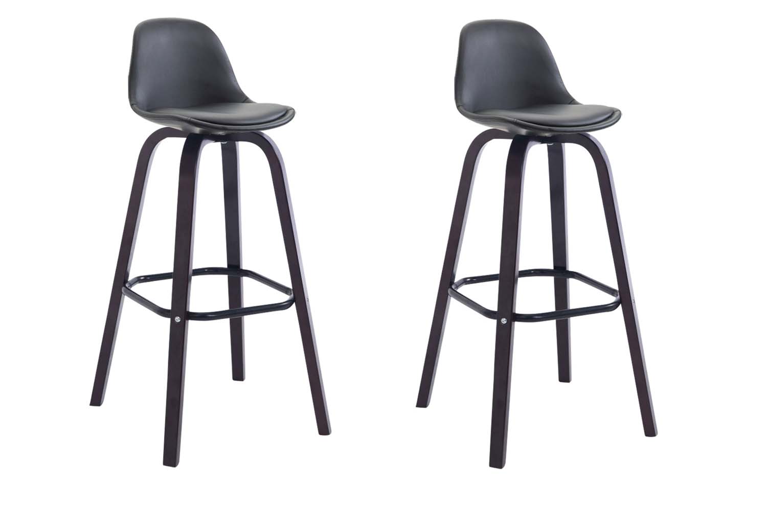 2er Set Barhocker Avika Kunstleder cappuccino