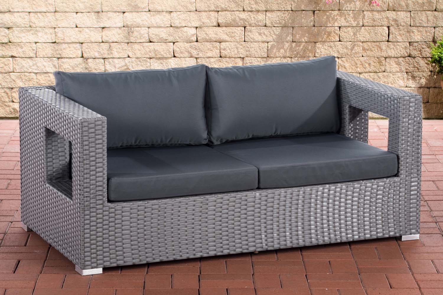 2er Sofa Honolulu eisengrau