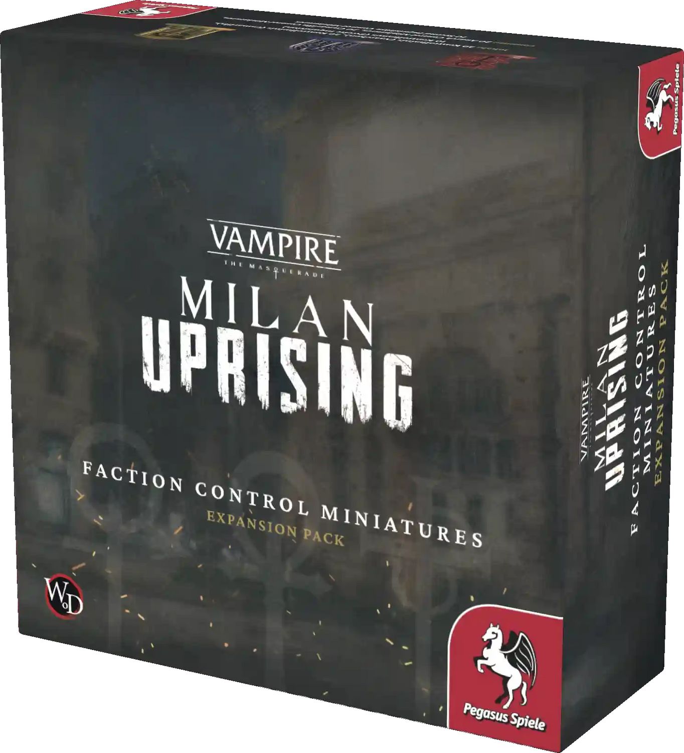 Pegasus Brettspiele & Gesellschaftsspiele Teburu: Vampire: The Masquerade – Milan Uprising: Faction Control Miniatures – Expertenspiel