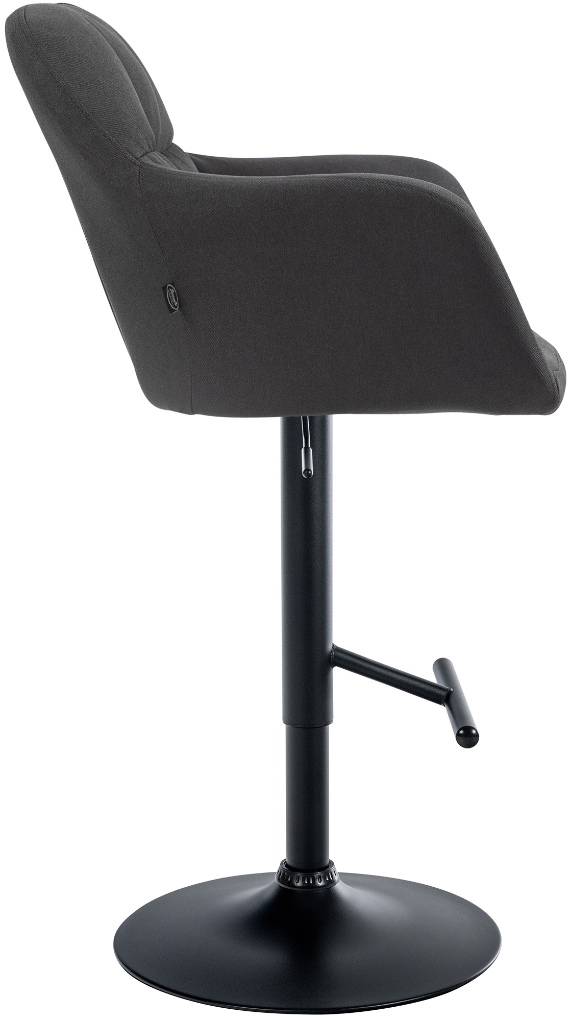 Barhocker Natoma Stoff schwarz