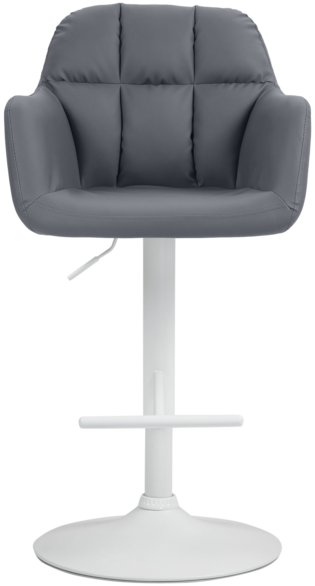 Barhocker Natoma Kunstleder weiß