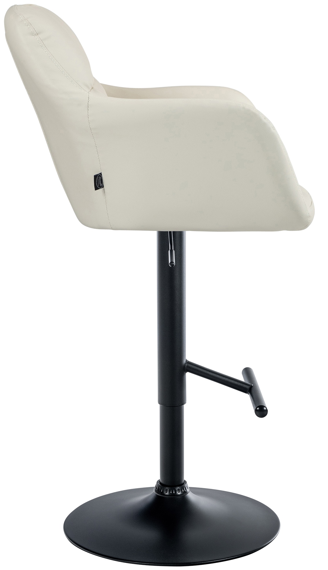 Barhocker Natoma Kunstleder schwarz