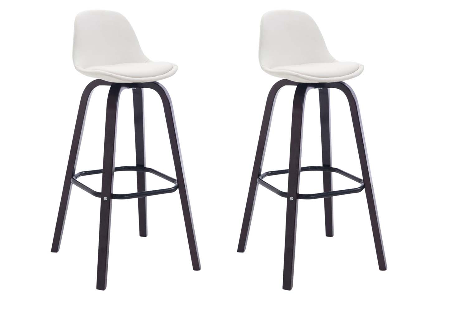 2er Set Barhocker Avika Kunstleder cappuccino