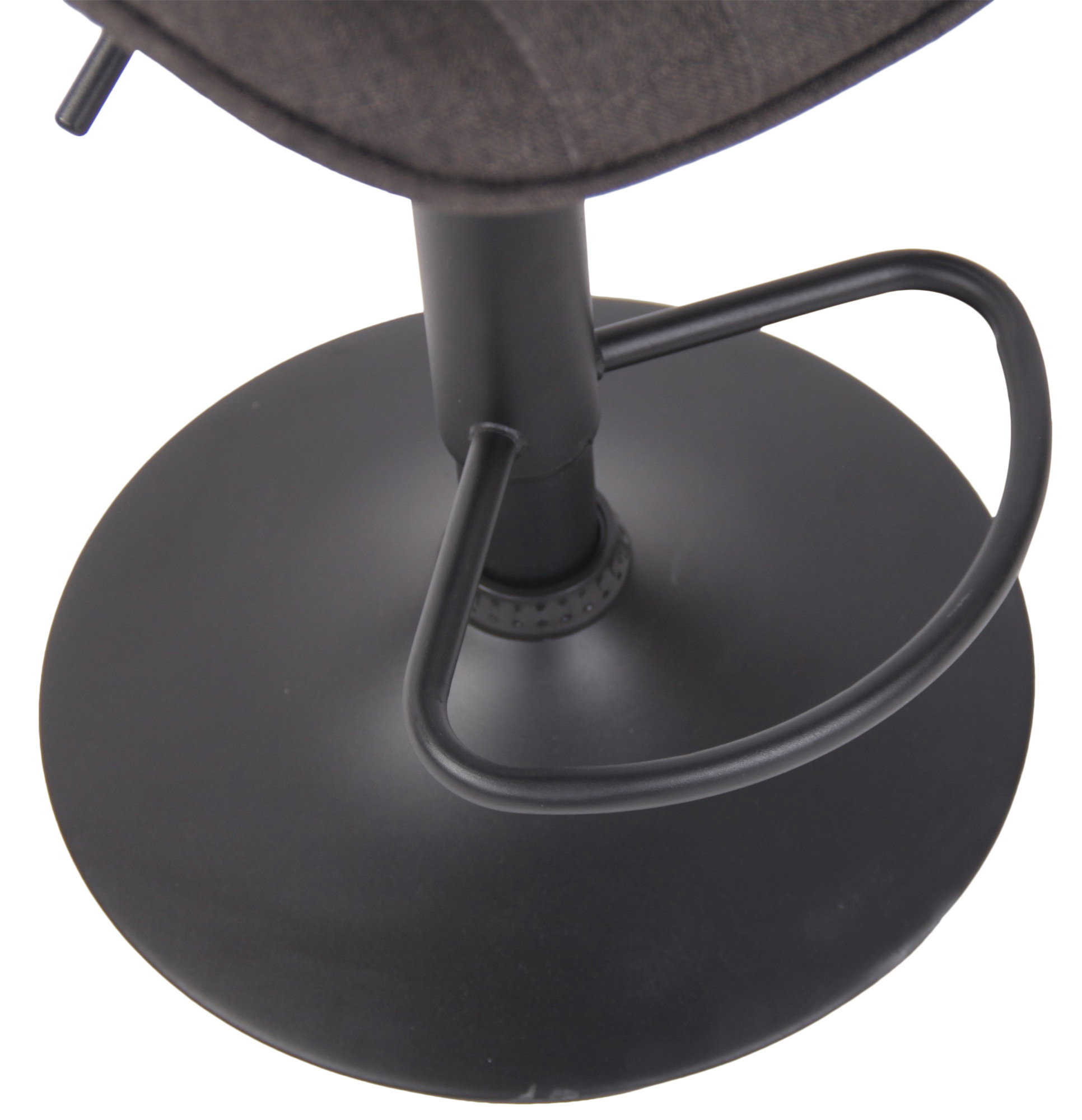 Barhocker Lentini Stoff schwarz