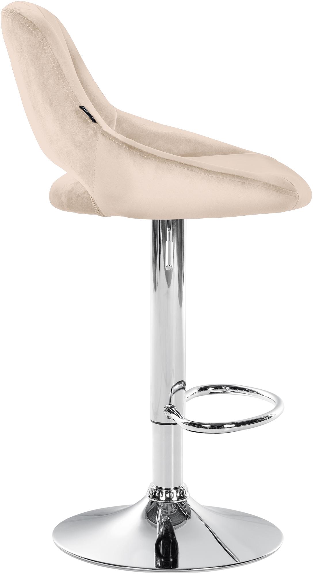 Barhocker Milet Samt chrom
