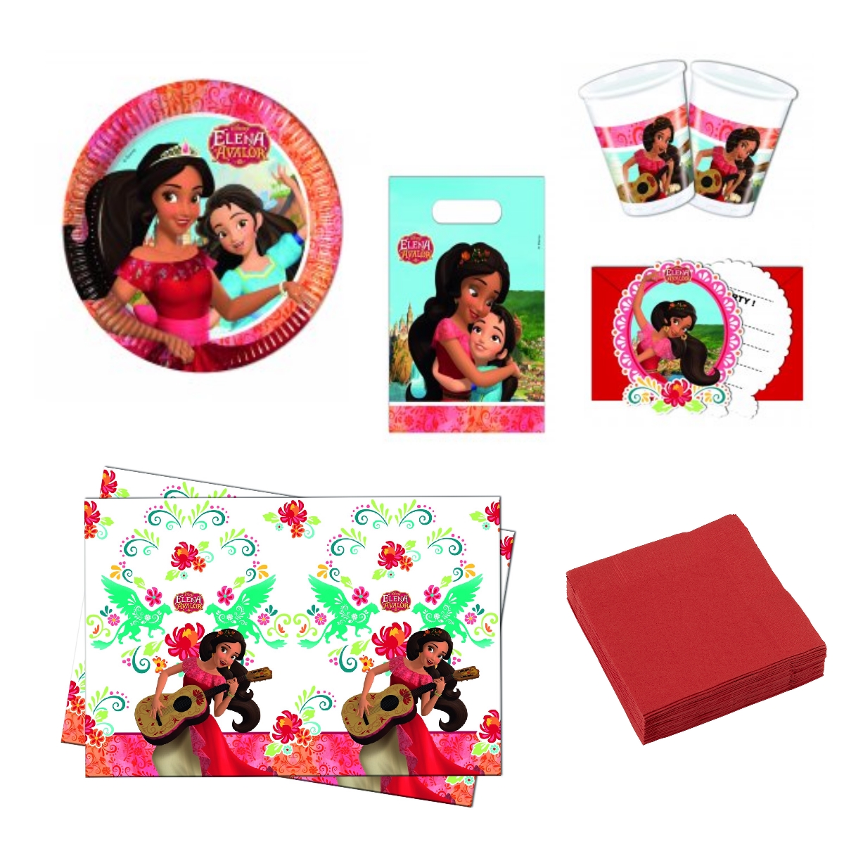 Procos Party & Deko Elena of Avalor - 49 teiliges Party Set - Für 8 Personen