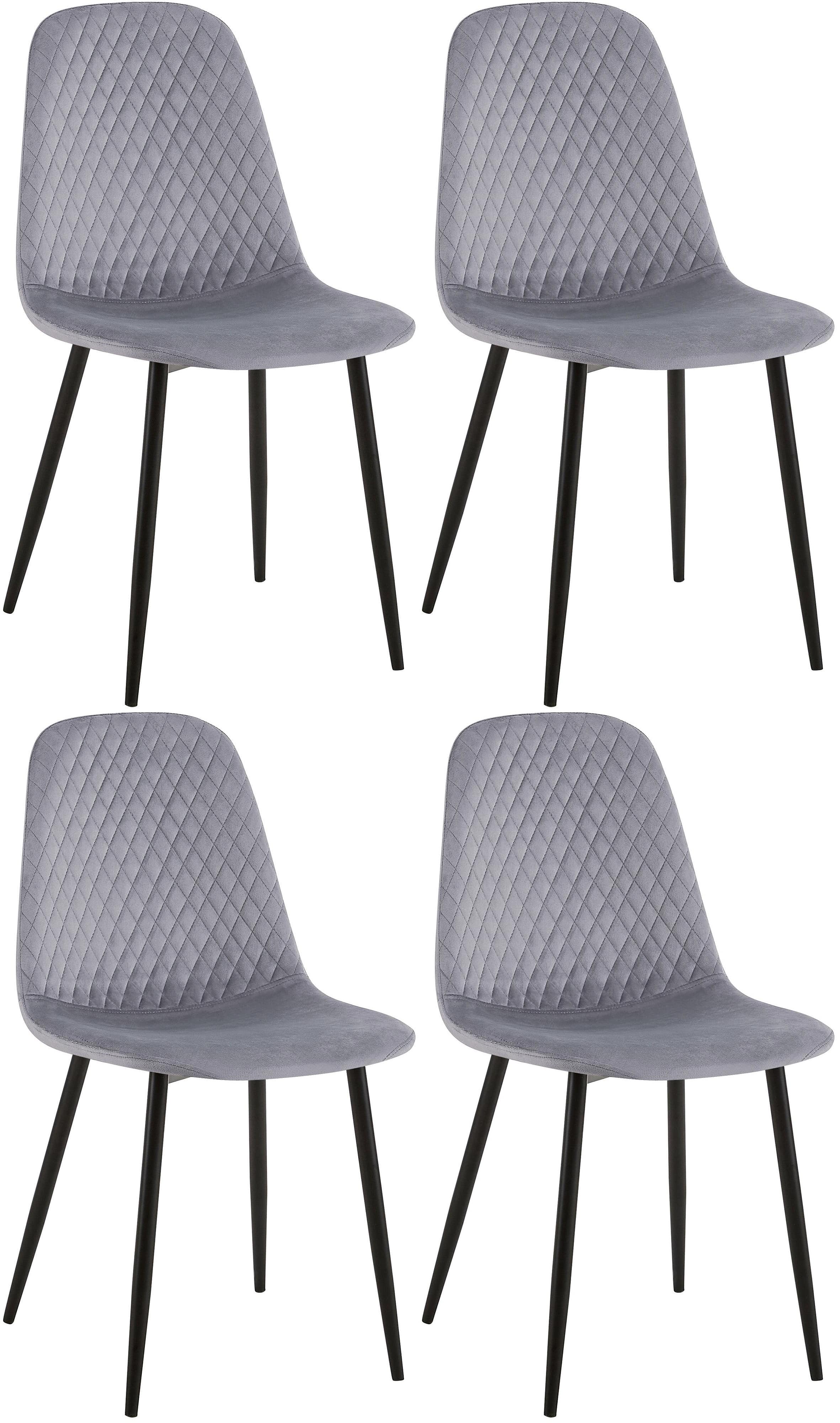 4er Set Stühle Giverny Samt