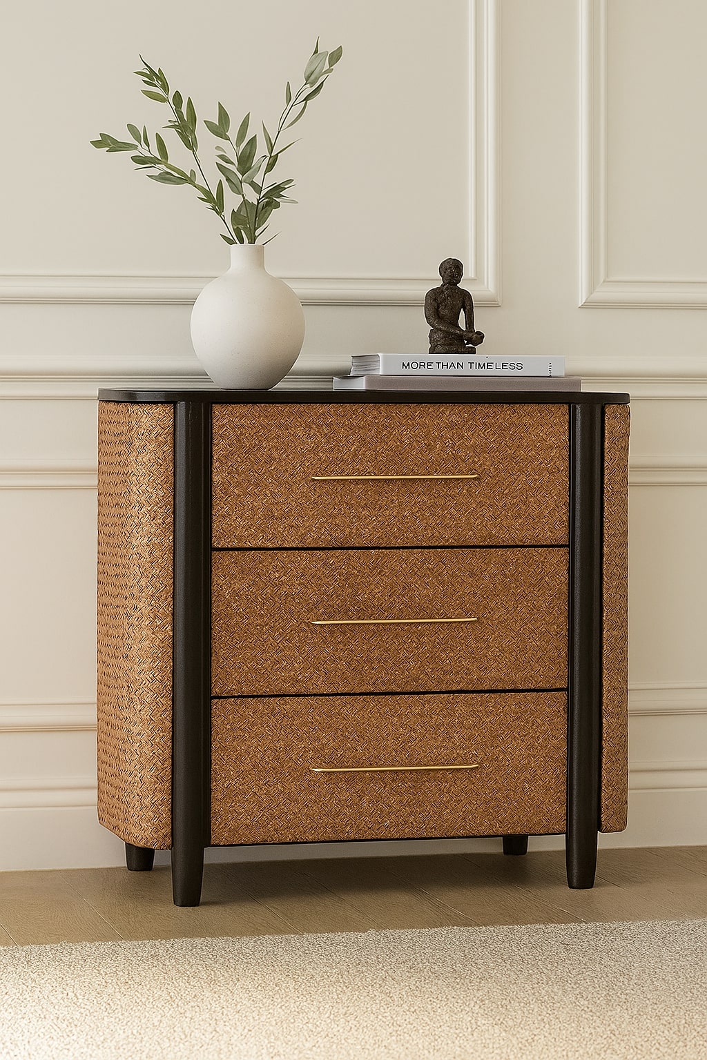 Kommode „Havana Weave“ mit 3 Schubladen